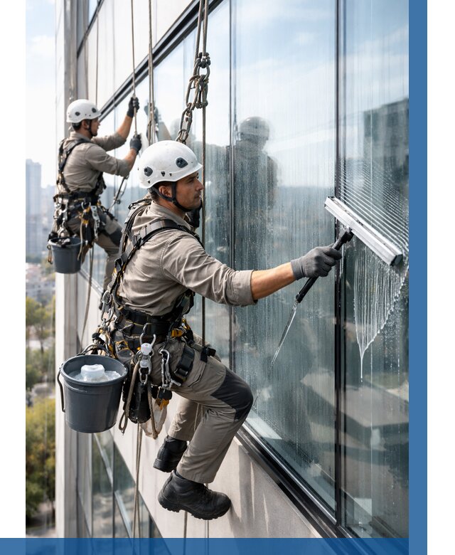 Мойка окон альпинистами в Архангельске от 4626 р. | ВЫСОТНИК-Рхн