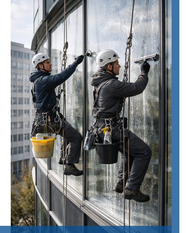 Мойка панорамных окон в Архангельске от 360 р. заказать у ВЫСОТНИК-Рхн