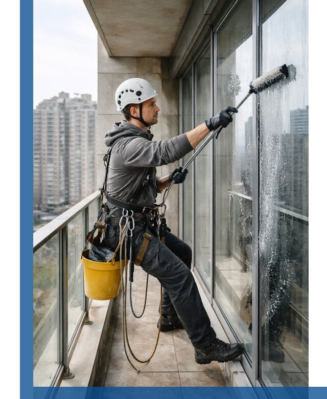 Профессиональная мойка балконного остекления в Архангельске