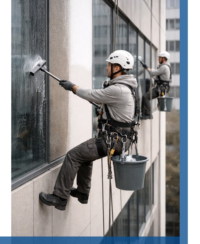 Мойка фасадов зданий в Архангельске под ключ от 360 р. | ВЫСОТНИК-Рхн