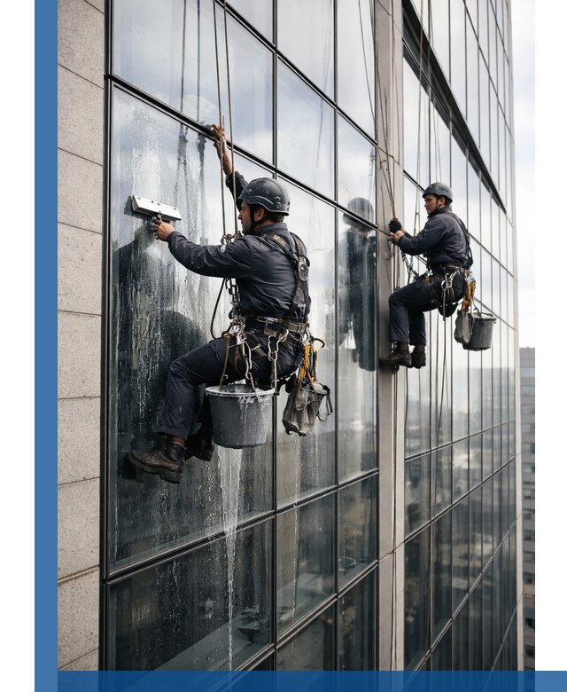 Профессиональная мойка стеклянных фасадов зданий в Архангельске