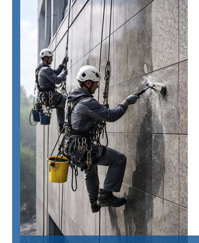 Профессиональная мойка фасада из керамогранита в Архангельске