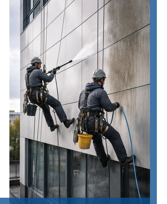 Мойка фасада из композита в Архангельске по цене от 308 р. | ВЫСОТНИК-Рхн