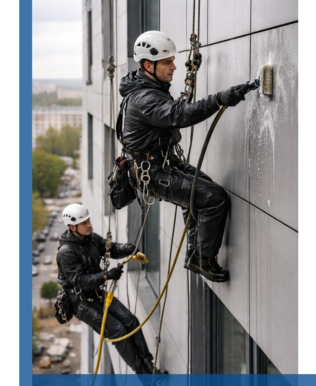Профессиональная мойка фасада из композита в Архангельске