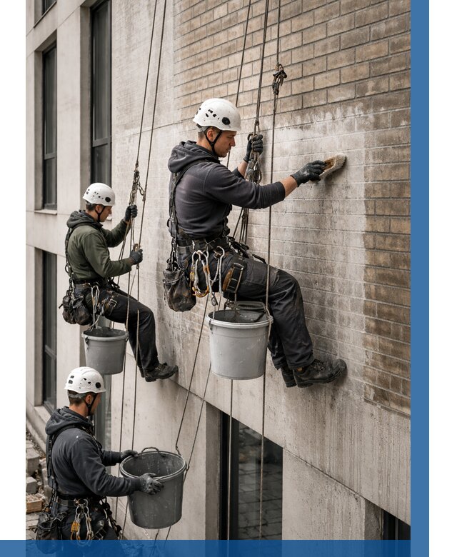 Удаление высолов с фасада в Архангельске от 257 р. | ВЫСОТНИК-Рхн