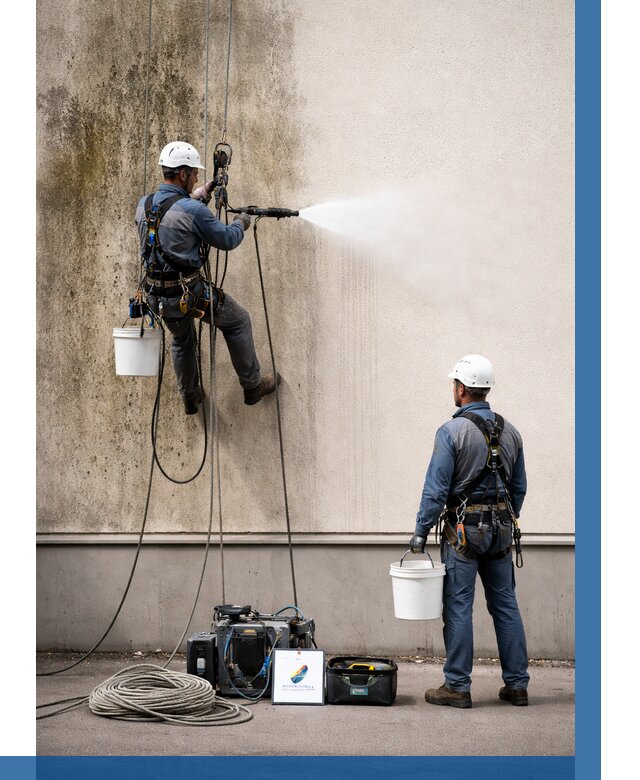 Очистка фасада от плесени в Архангельске от 308 р. | ВЫСОТНИК-Рхн