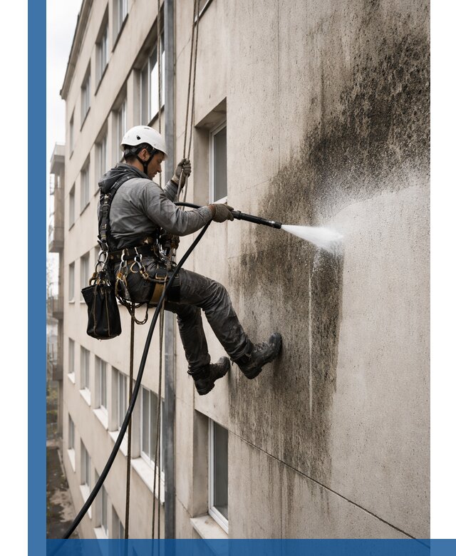 Профессиональная очистка фасадов от плесени в Архангельске