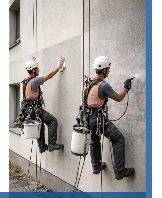 Антиграффити покрытие фасада в Архангельске от 617 р. | ВЫСОТНИК-Рхн