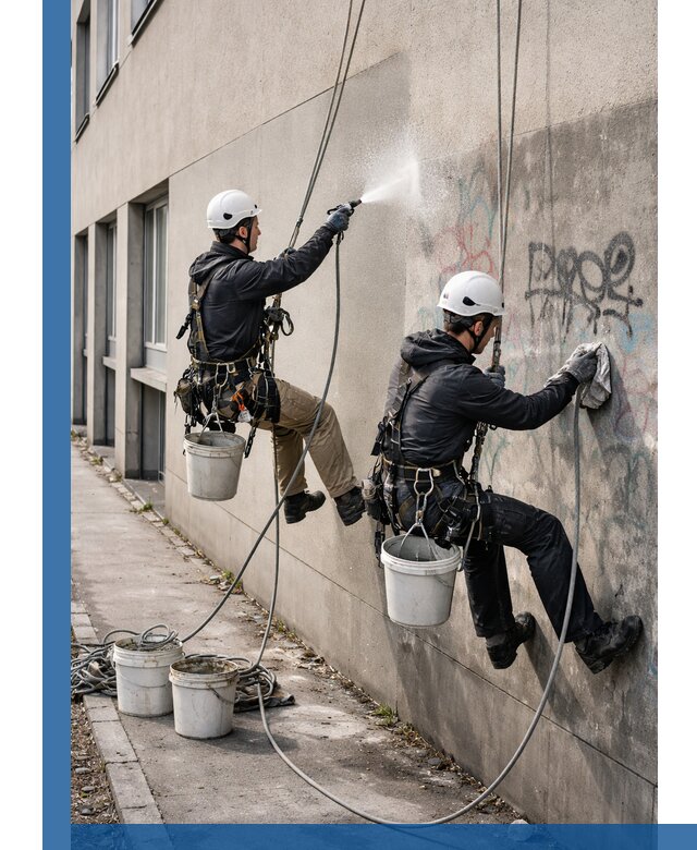 Антиграффити покрытие фасада с защитой от надписей в Архангельске