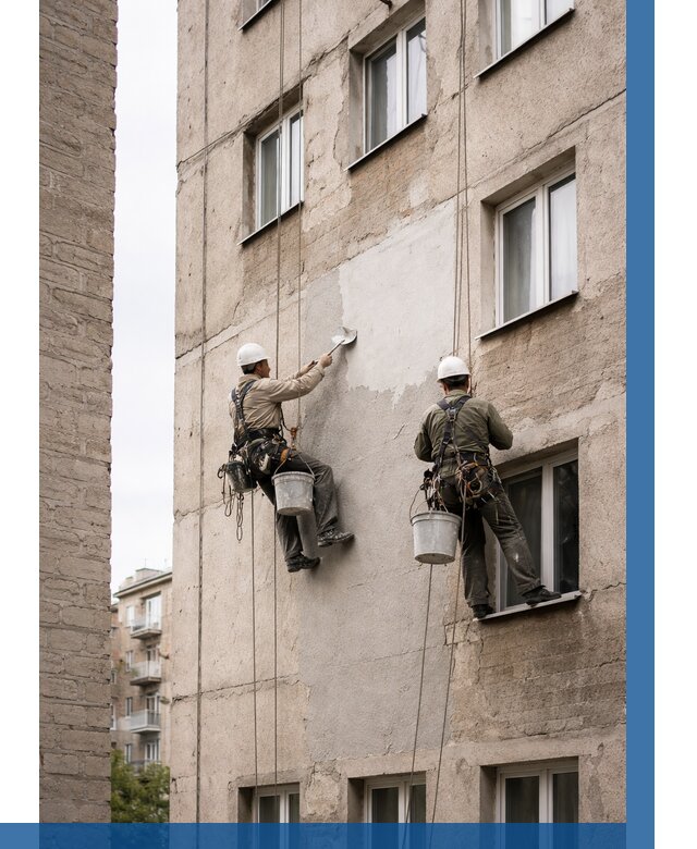 Косметический ремонт фасада в Архангельске от 1131 р. | ВЫСОТНИК-Рхн