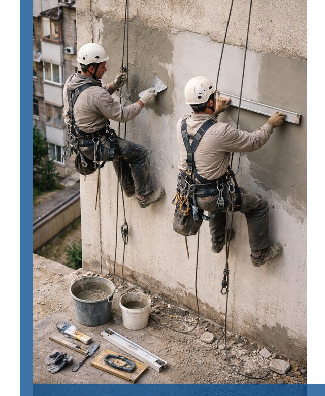 Комплексный ремонт штукатурного фасада с гарантией в Архангельске