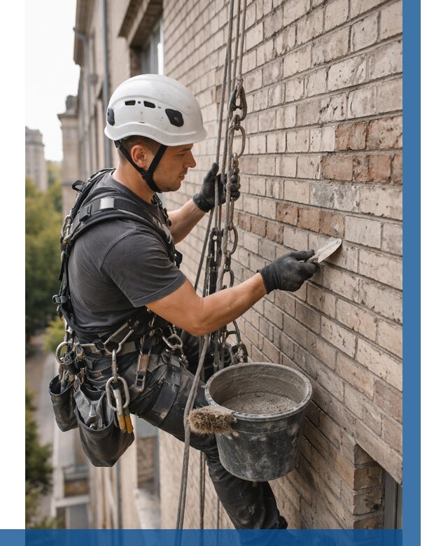 Ремонт кирпичной кладки фасада в Архангельске от 1851 р. | ВЫСОТНИК-Рхн