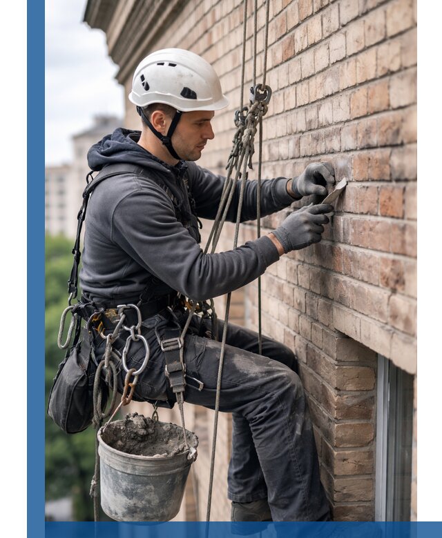 Качественный ремонт кирпичной кладки фасада в Архангельске с гарантией
