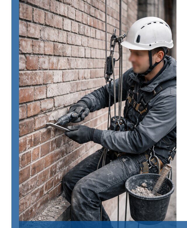 Расшивка кирпичных швов фасадов и стен, ремонт в Архангельске