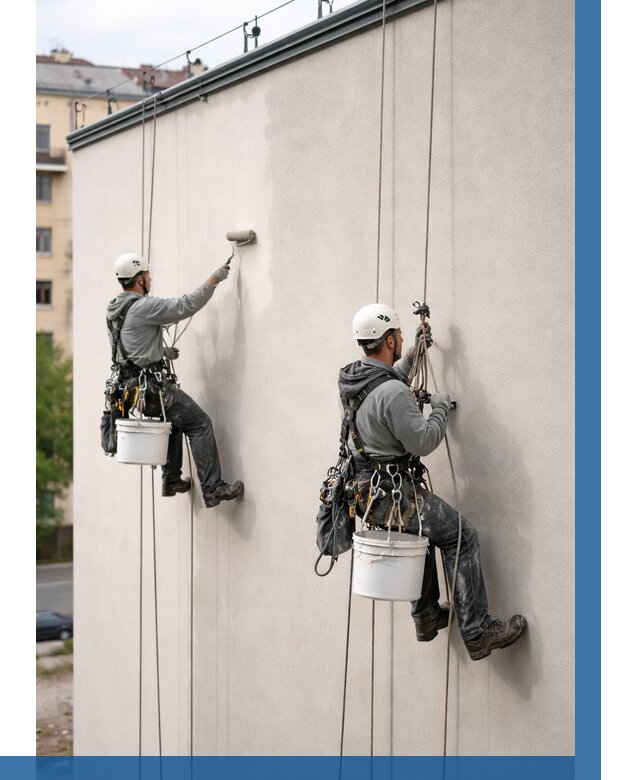 Покраска оштукатуренного фасада в Архангельске от 329 р. | ВЫСОТНИК-Рхн