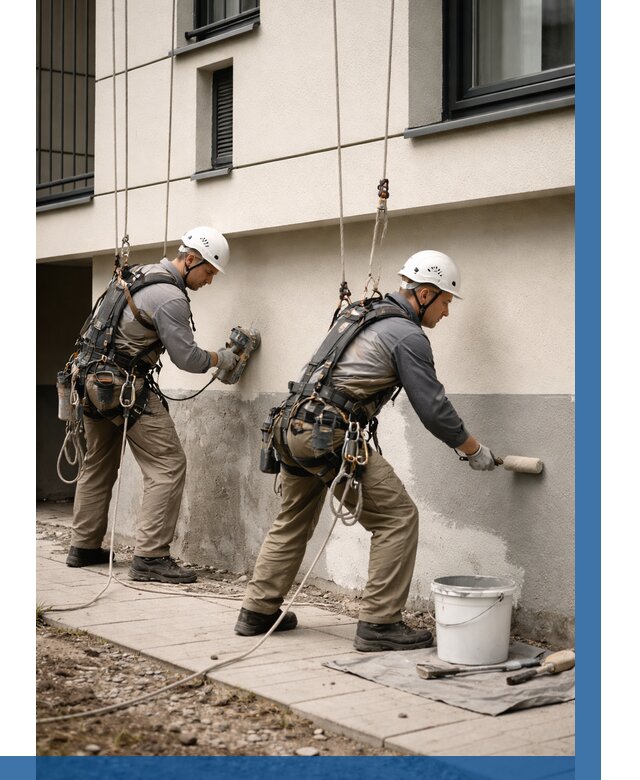 Окраска цоколя здания в Архангельске от 463 р. под ключ | ВЫСОТНИК-Рхн