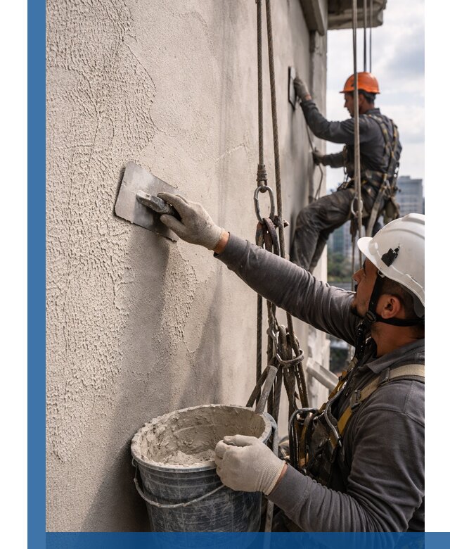 Декоративная штукатурка фасада с утеплением и защитой в Архангельске