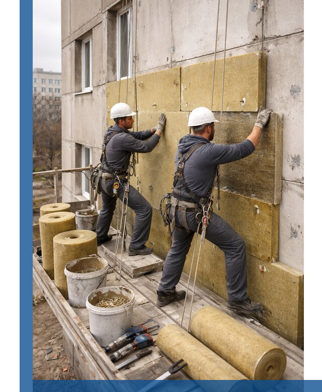 Утепление фасада минватой в Архангельске под ключ с гарантией