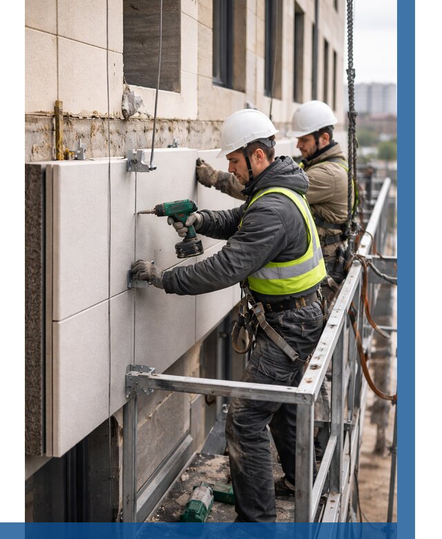 Монтаж фасадных термопанелей в Архангельске от 1542 р. | ВЫСОТНИК-Рхн