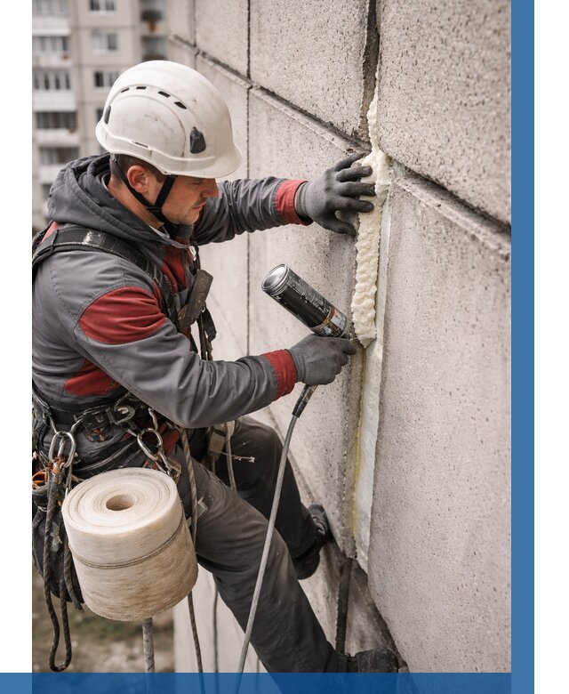 Утепление межпанельных швов в Архангельске от 720 р. | ВЫСОТНИК-Рхн