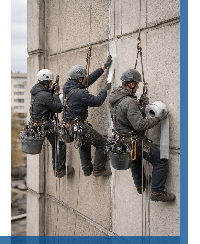 Ремонт межпанельных швов в Архангельске от 771 р. | ВЫСОТНИК-Рхн