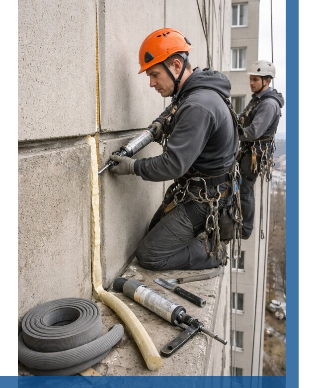 Теплый шов межпанельные швы в Архангельске от 720 р. | ВЫСОТНИК-Рхн