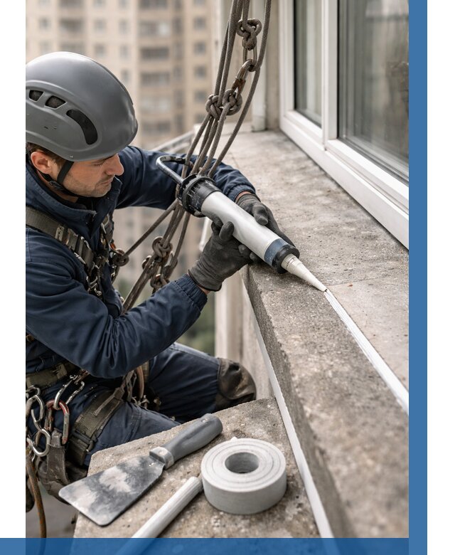 Герметизация балконного козырька в Архангельске от 4626 р. | ВЫСОТНИК-Рхн