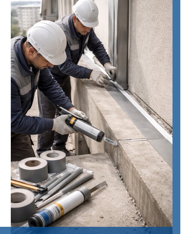 Герметизация примыкания балкона в Архангельске от 4626 р. | ВЫСОТНИК-Рхн