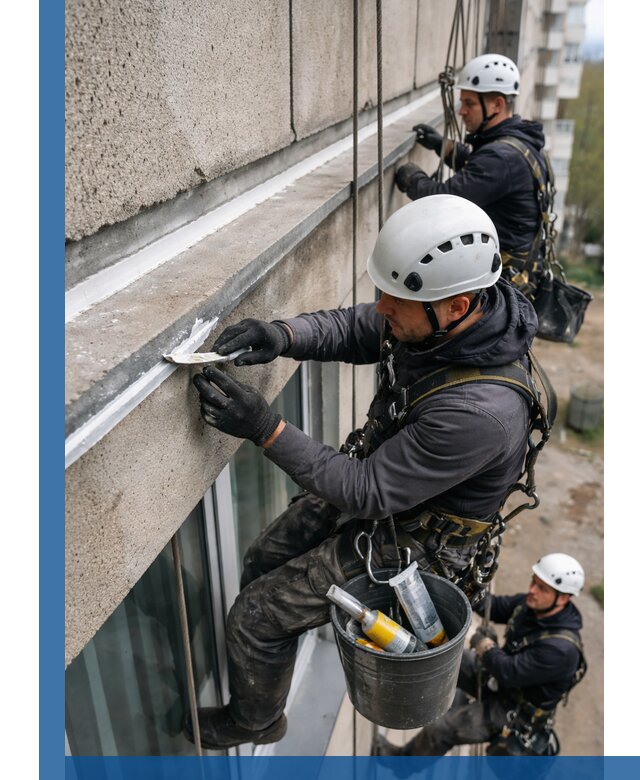 Герметизация примыкания балкона в Архангельске под ключ с гарантией