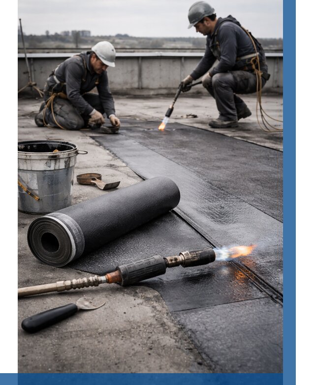 Ремонт рулонной кровли в Архангельске от 668 р. | ВЫСОТНИК-Рхн