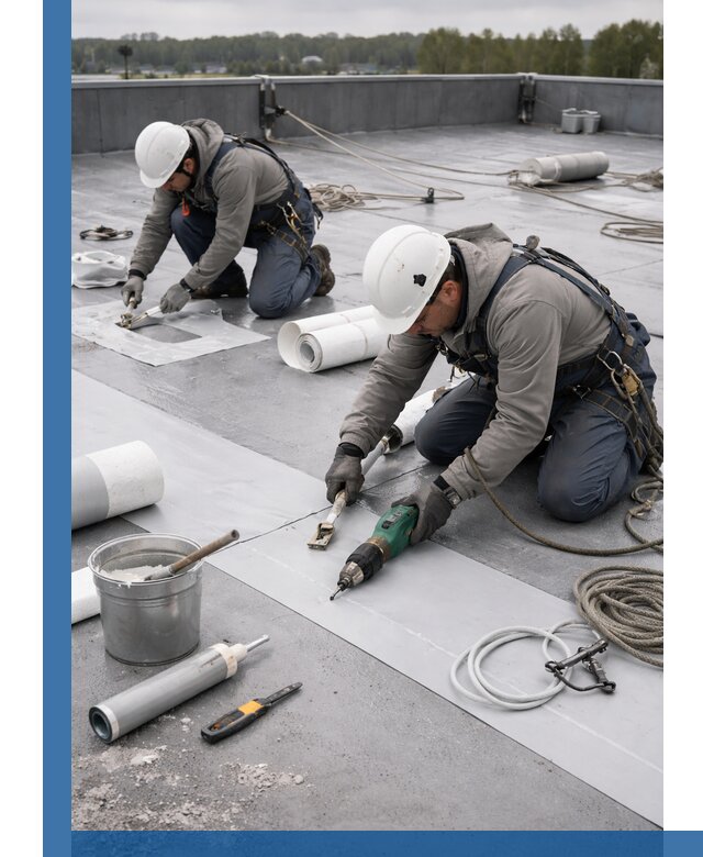 Ремонт мембранной кровли в Архангельске качественно и с гарантией