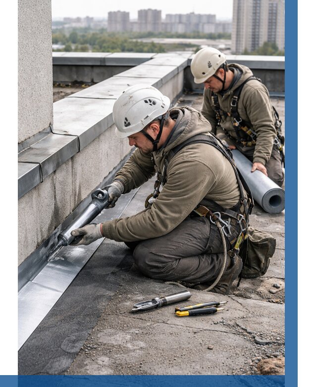 Ремонт кровельных примыканий в Архангельске от 1234 р. | ВЫСОТНИК-Рхн