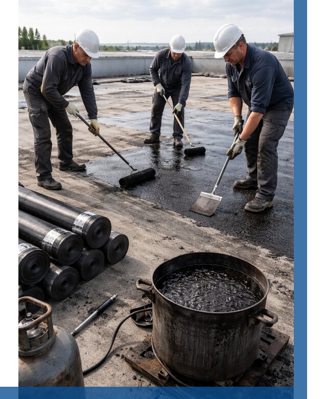 Гидроизоляция кровли мастикой в Архангельске от 617 р. | ВЫСОТНИК-Рхн