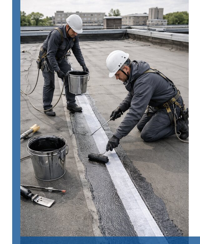 Гидроизоляция кровли мастикой в Архангельске надежная защита