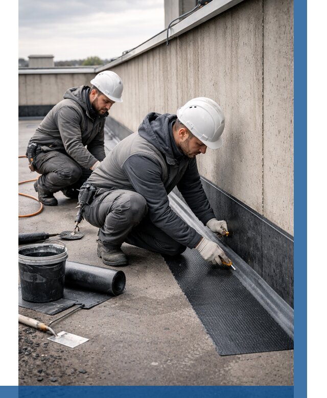 Гидроизоляция примыканий на кровле в Архангельске от 925 р. | ВЫСОТНИК-Рхн