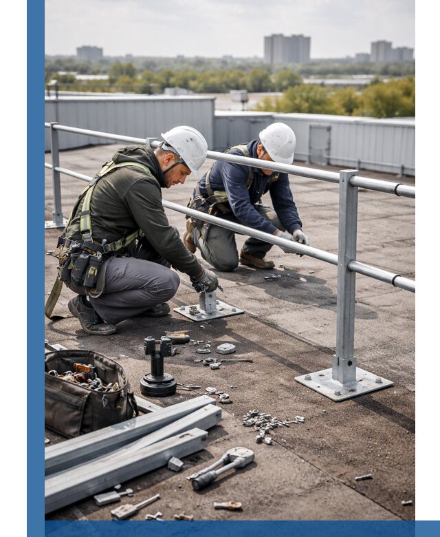 Монтаж кровельного ограждения в Архангельске под ключ с гарантией