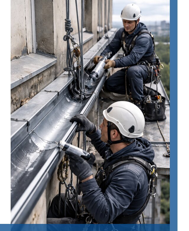 Ремонт водосточных желобов в Архангельске от 6683 р. | ВЫСОТНИК-Рхн