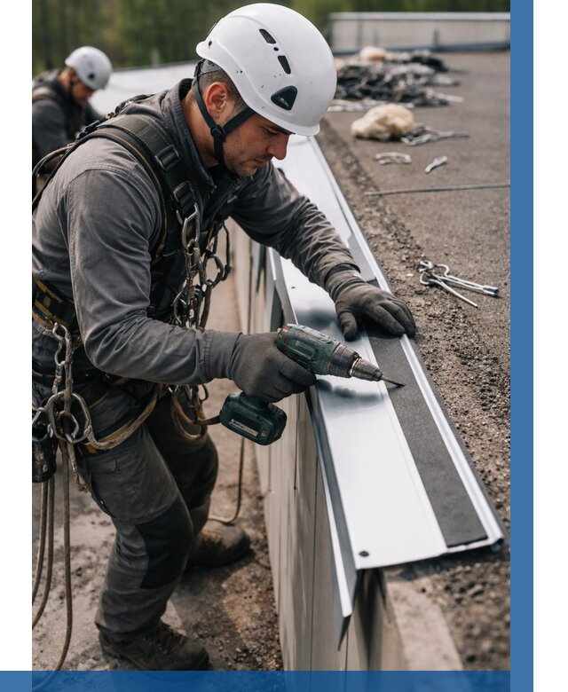 Монтаж капельника на кровле в Архангельске от 308 р. | ВЫСОТНИК-Рхн