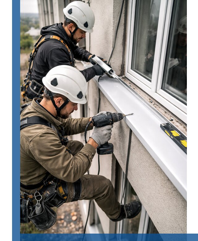 Профессиональный монтаж оконных отливов и отведения воды в Архангельске