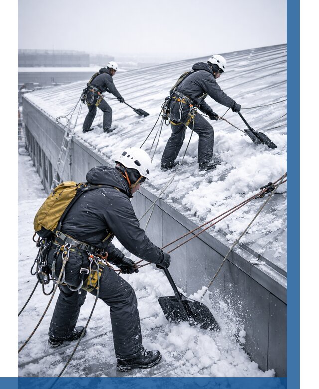 Очистка навесов от снега в Архангельске от 4626 р. | ВЫСОТНИК-Рхн