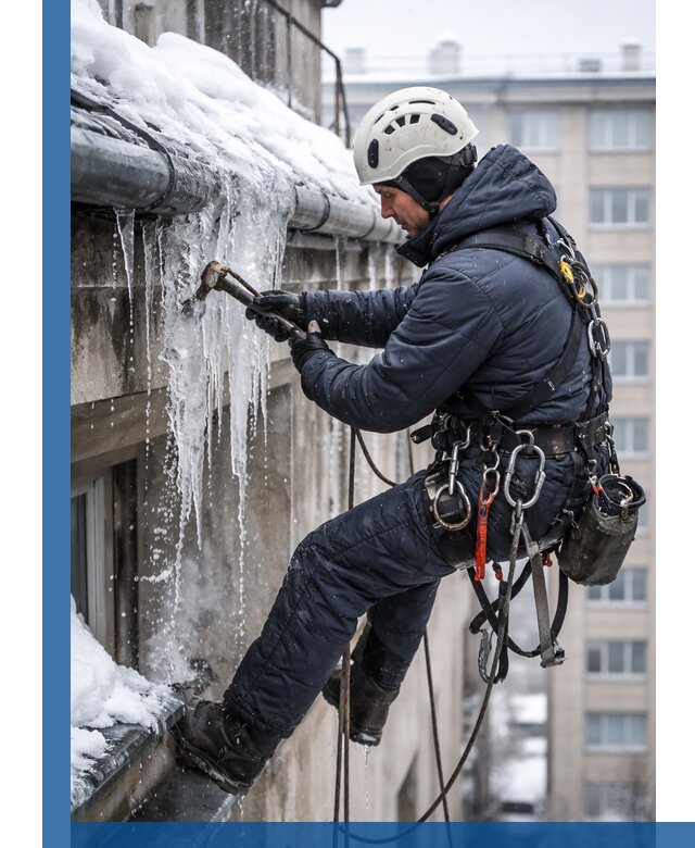 Удаление наледи и чистка водостоков в Архангельске оперативно и безопасно