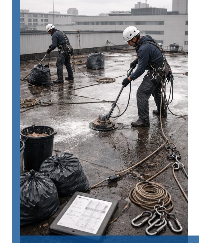 Плановая очистка кровли по графику в Архангельске для безопасности