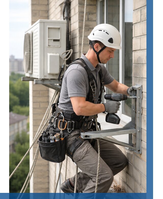 Установка кронштейнов кондиционера в Архангельске от 3598 р. | ВЫСОТНИК-Рхн