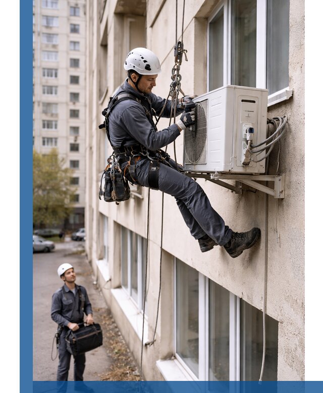 Демонтаж внешнего блока кондиционера в Архангельске профессионально