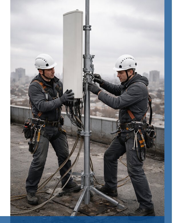 Монтаж антенн связи на крыше в Архангельске от 8739 р. | ВЫСОТНИК-Рхн