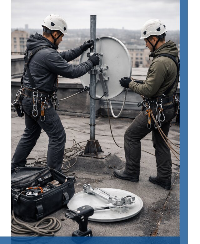 Демонтаж антенн на крыше в Архангельске от 4626 р. | ВЫСОТНИК-Рхн