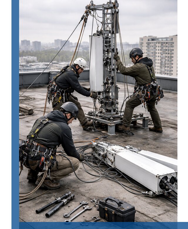 Демонтаж антенн на крыше зданий в Архангельске с гарантией