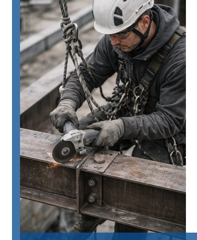 Резка металла на высоте в Архангельске для зданий и конструкций