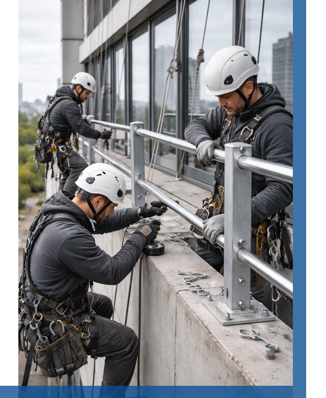 Монтаж ограждений на высоте в Архангельске, от 1234 р. | ВЫСОТНИК-Рхн