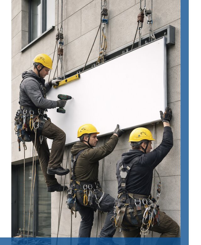 Монтаж рекламной вывески в Архангельске от 8225 р. | ВЫСОТНИК-Рхн